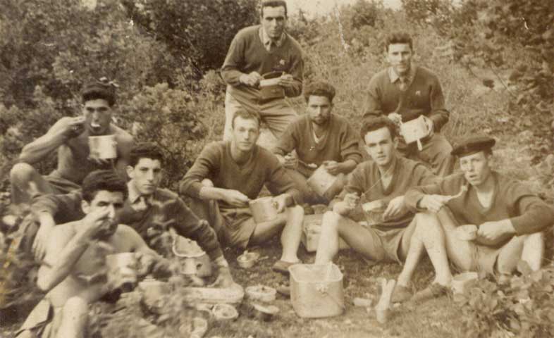 Campo estivo a Levico, 1954