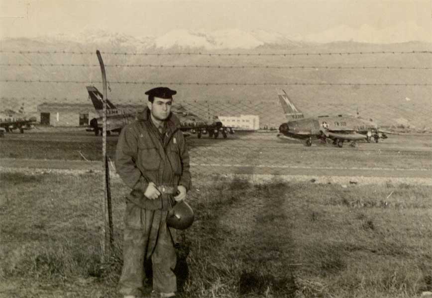 Guardia alla base aerea di Aviano, ottobre 1959