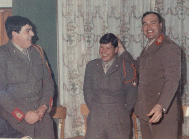Cena di congedo, 1970 con Cap. Casini e Lag. Gottardo