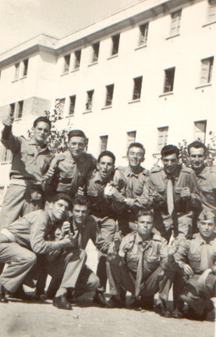 Foto di gruppo - Arma di Taggia, 1955