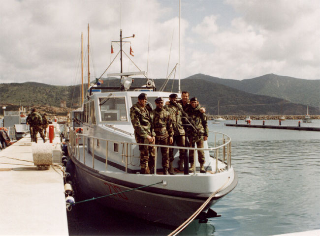 L'equipaggio della motovedetta EIG 210