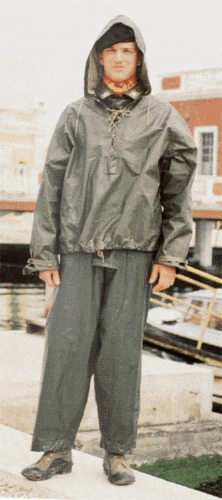 Reggimento Lagunari "Serenissima": lagunare pilota in tenuta da pioggia ~ 1993